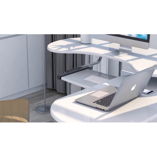 Ebern Designs Strasburg Reversible LShaped Desk & Reviews Wayfair